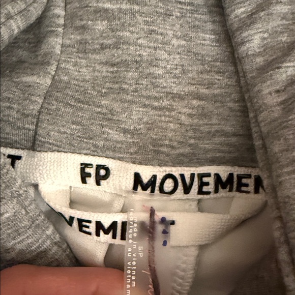 Free People FP Movement Pick it Up Pullover Hoodie in Heather Grey NWOT - Picture 8 of 9